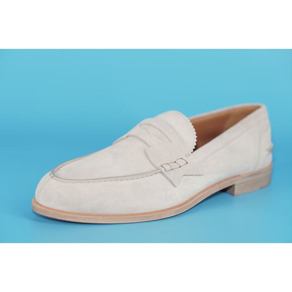 Magnanni Vekio Men\'s Navy Suede Horse Bit Driving Loafers Size 10.5 D